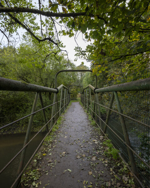 A bridge over a river